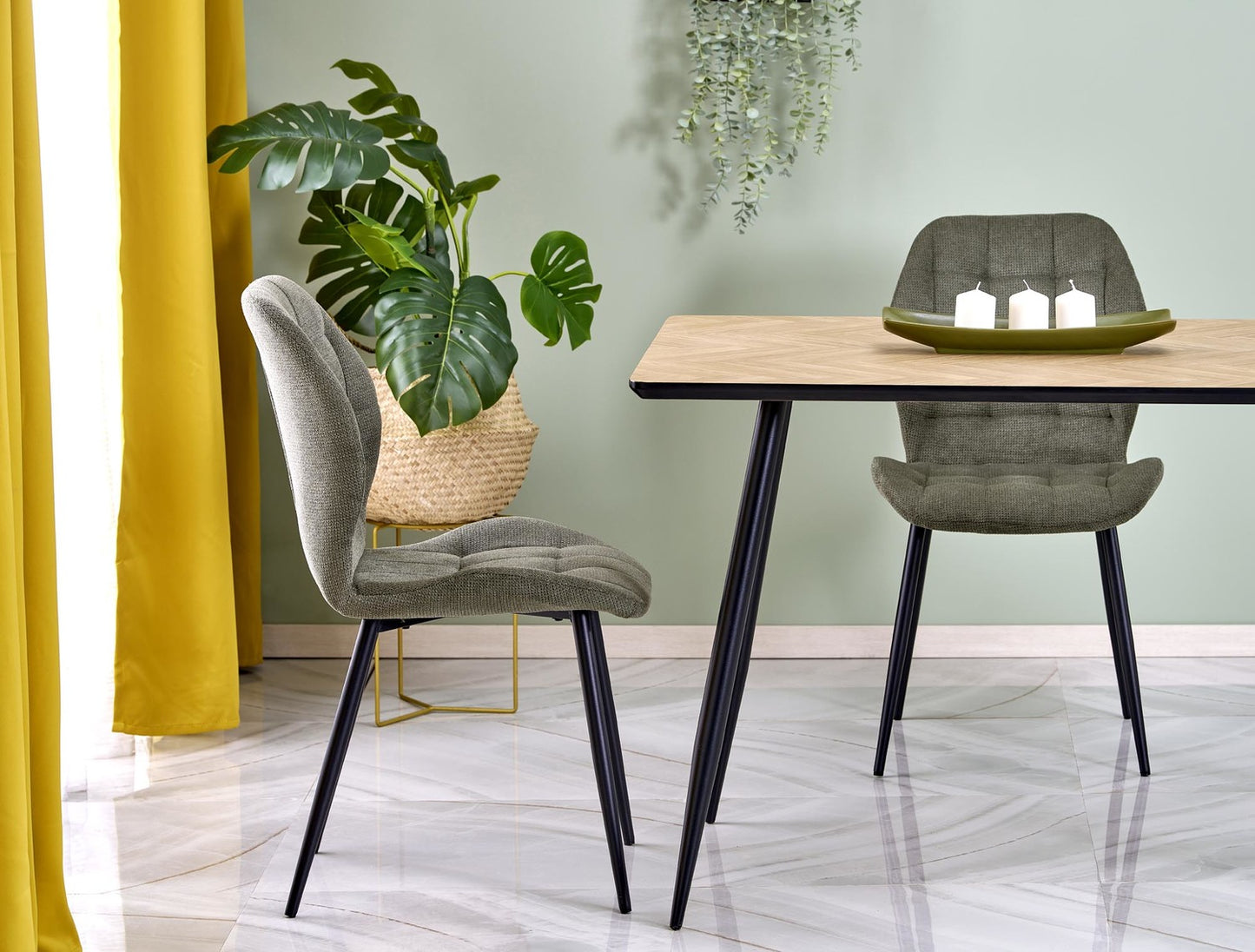 Galds Bert 120/80/77/107 cm dabīgs - N1 Home