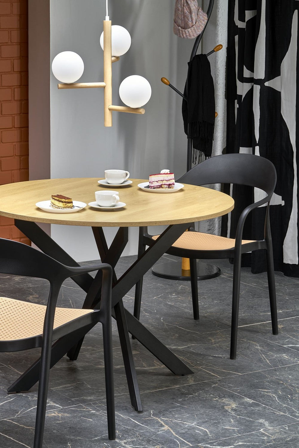 Galds Ed 100/76/55 cm zelts ozols - N1 Home