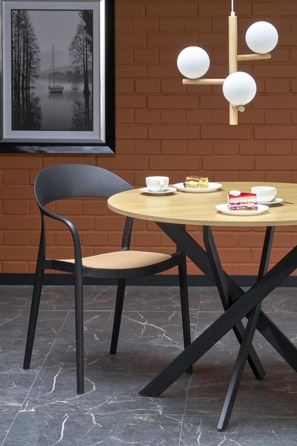 Galds Ed 100/76/55 cm zelts ozols - N1 Home