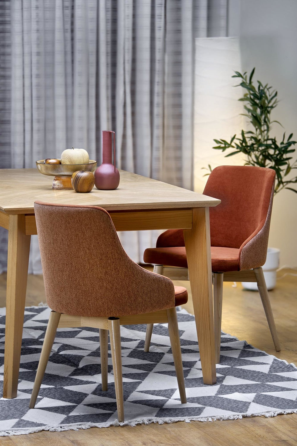 Galds Edmun 160-240/90/75/140 cm dabīgs - N1 Home