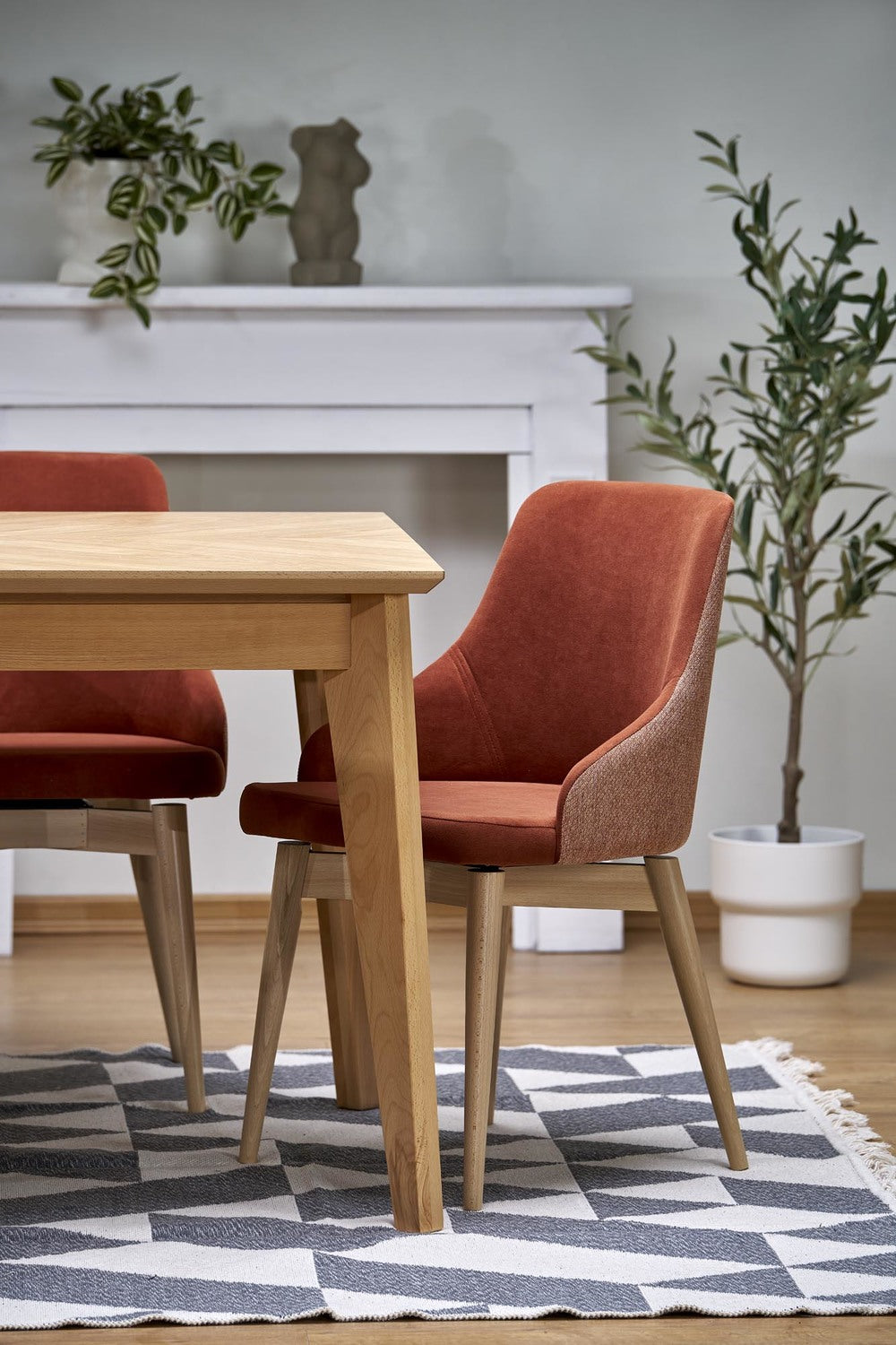 Galds Edmun 160-240/90/75/140 cm dabīgs - N1 Home