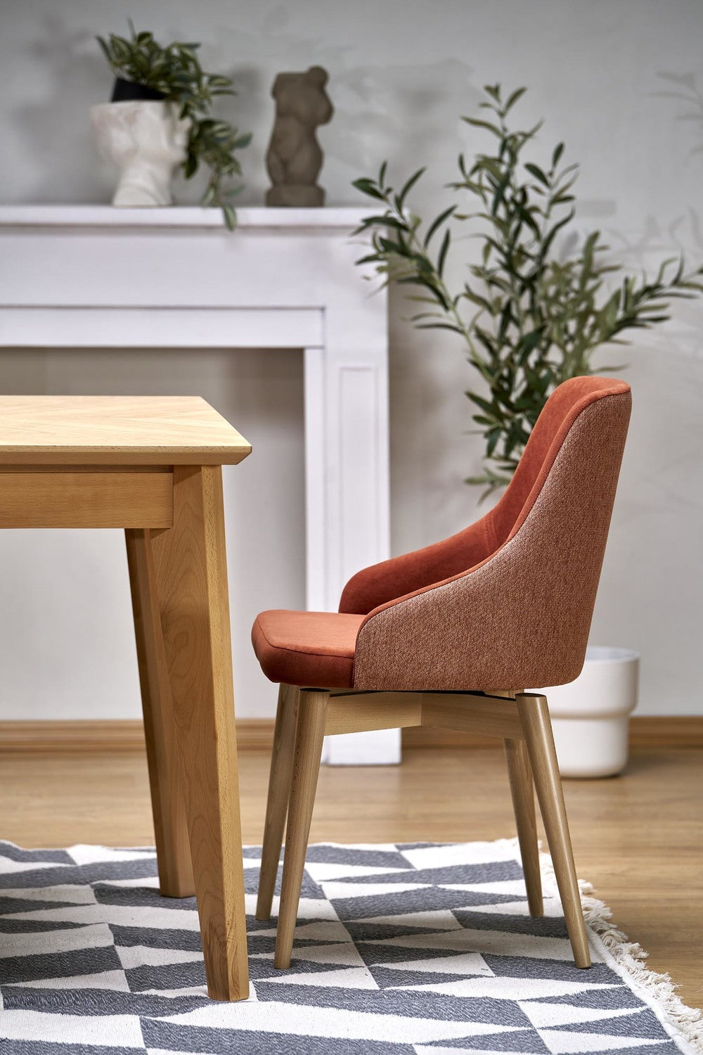 Galds Edmun 160-240/90/75/140 cm dabīgs - N1 Home