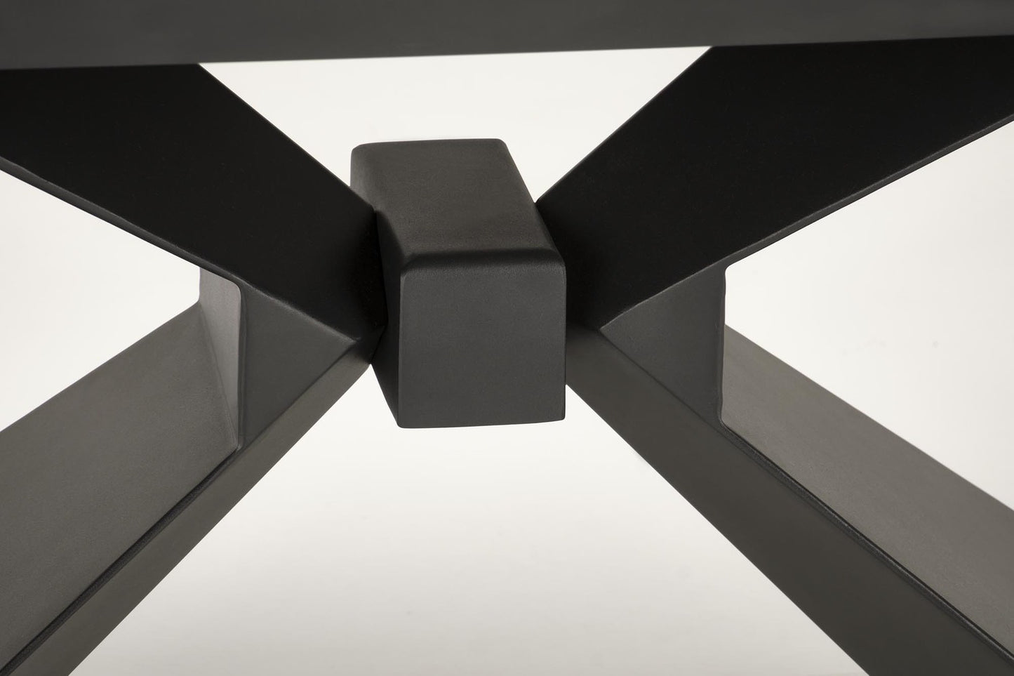 Galds Luka 180-230/90/76/117 cm zils marmors/melns - N1 Home