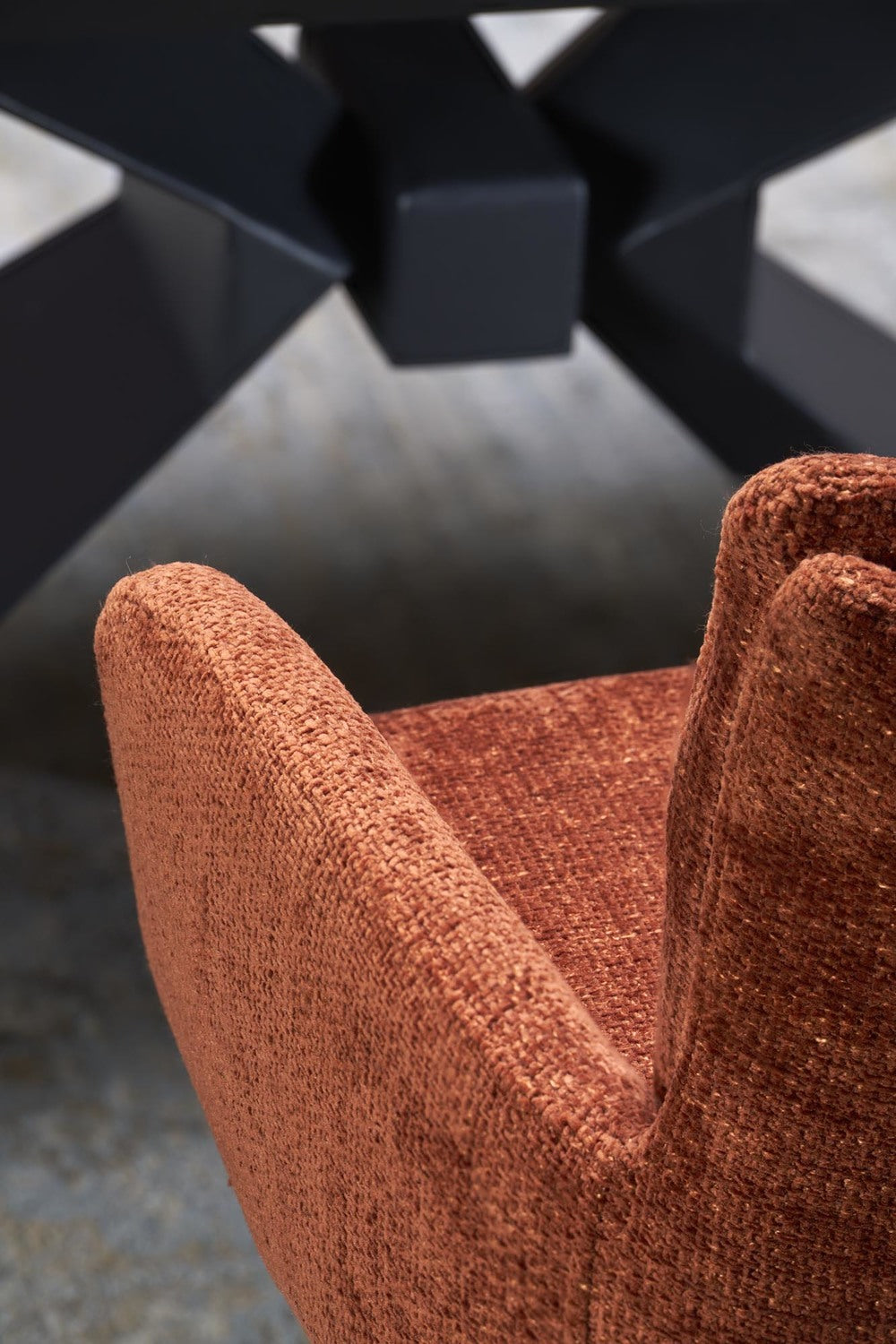 Galds Luka 180-230/90/76/117 cm zils marmors/melns - N1 Home