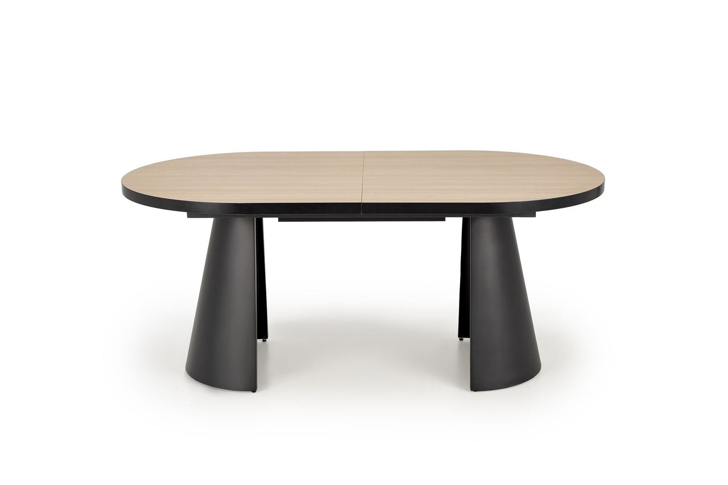 Galds Gia 180-240/100/76/78 cm melns/dabīgs - N1 Home