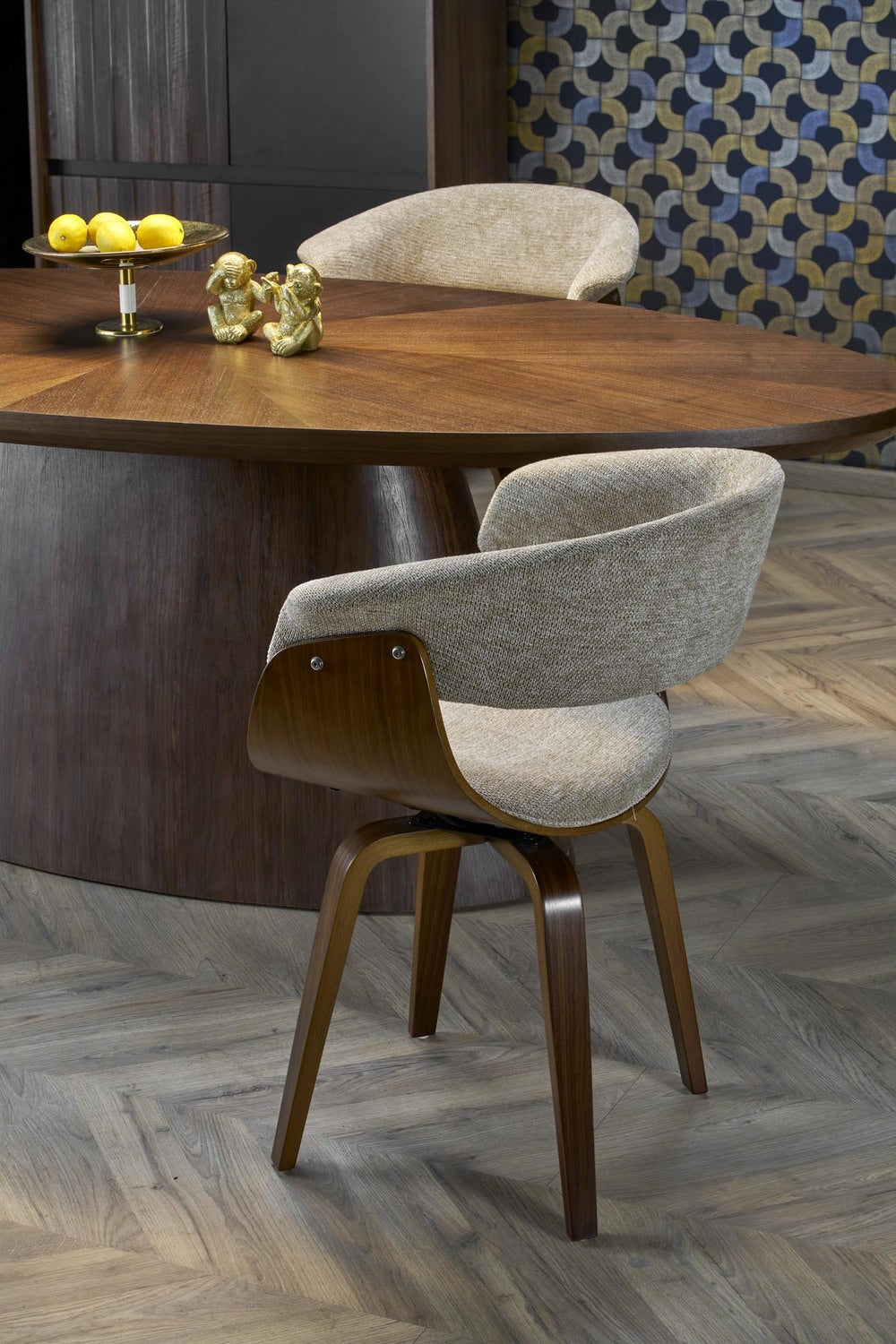 Galds Agne 220/98/76 cm riekstkoks - N1 Home