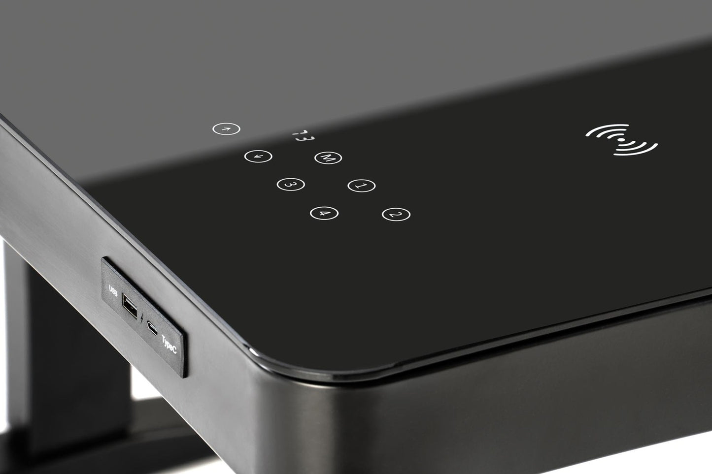 Rakstāmgalds LP 120/60/77-120 cm melns - N1 Home