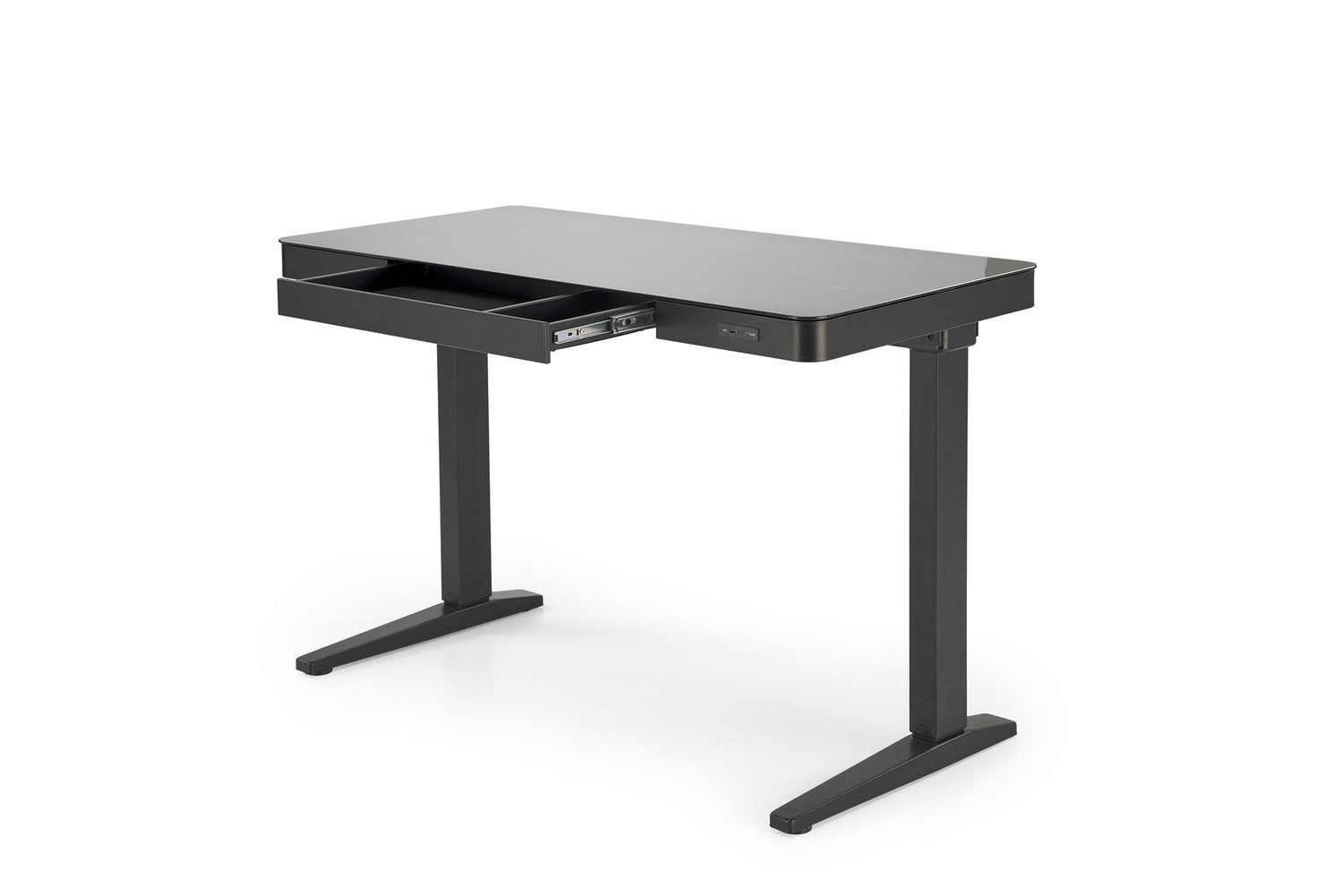 Rakstāmgalds LP 120/60/77-120 cm melns - N1 Home