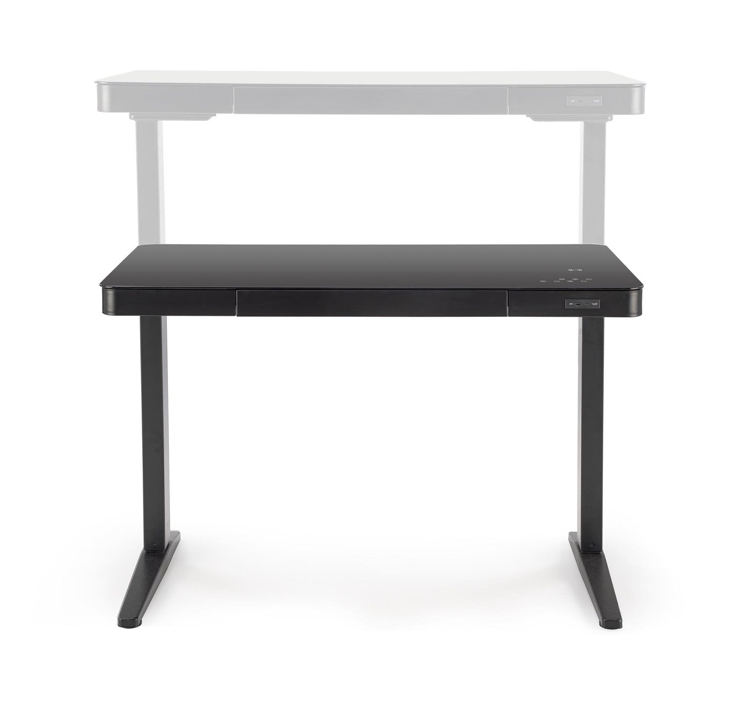 Rakstāmgalds LP 120/60/77-120 cm melns - N1 Home