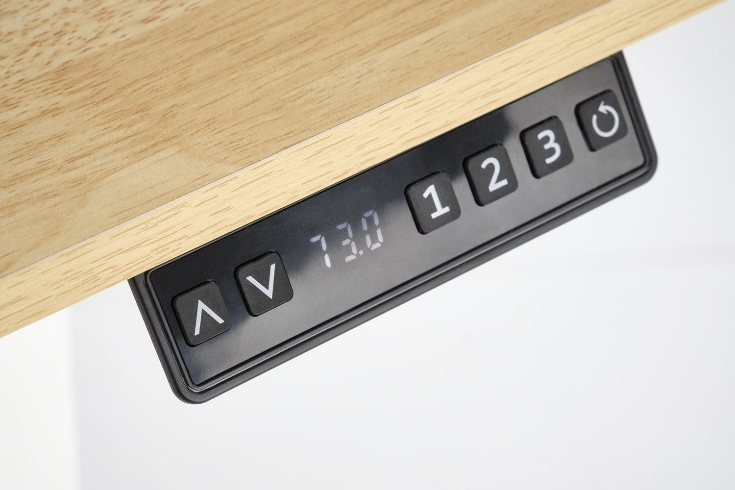 Rakstāmgalds ar augstuma regulēšanas funkciju 105/56/73-118 cm zeltains ozols/balts - N1 Home