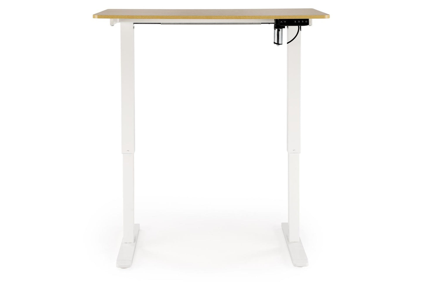 Rakstāmgalds ar augstuma regulēšanas funkciju 105/56/73-118 cm zeltains ozols/balts - N1 Home