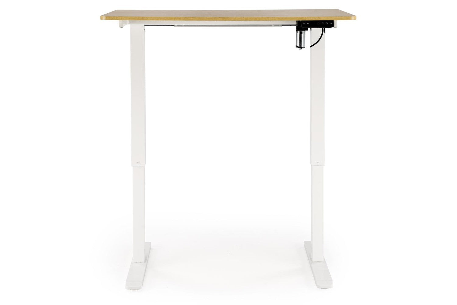 Rakstāmgalds ar augstuma regulēšanas funkciju 105/56/73-118 cm zeltains ozols/balts - N1 Home