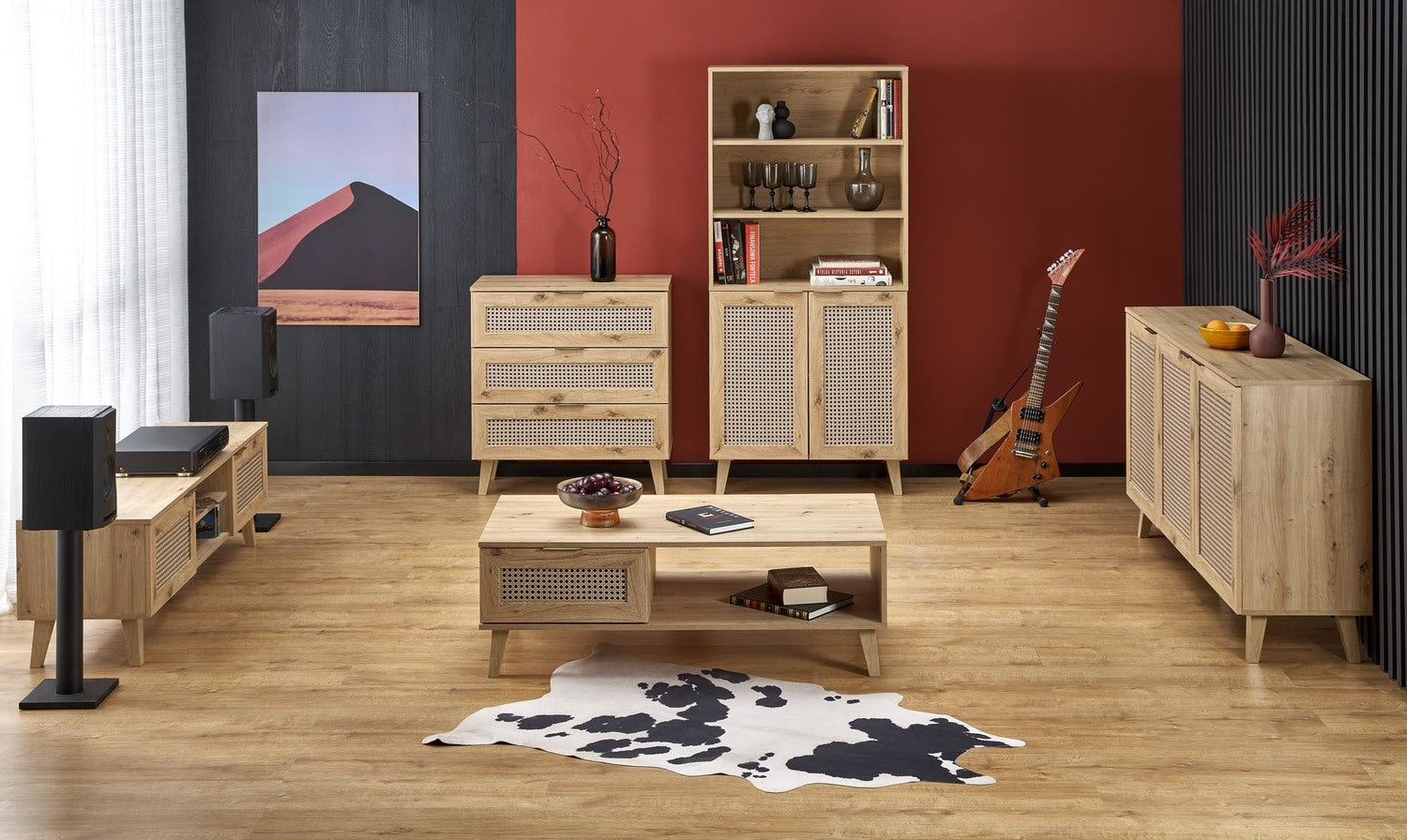 TV skapīs Deli 150/40/45 cm ozols - N1 Home