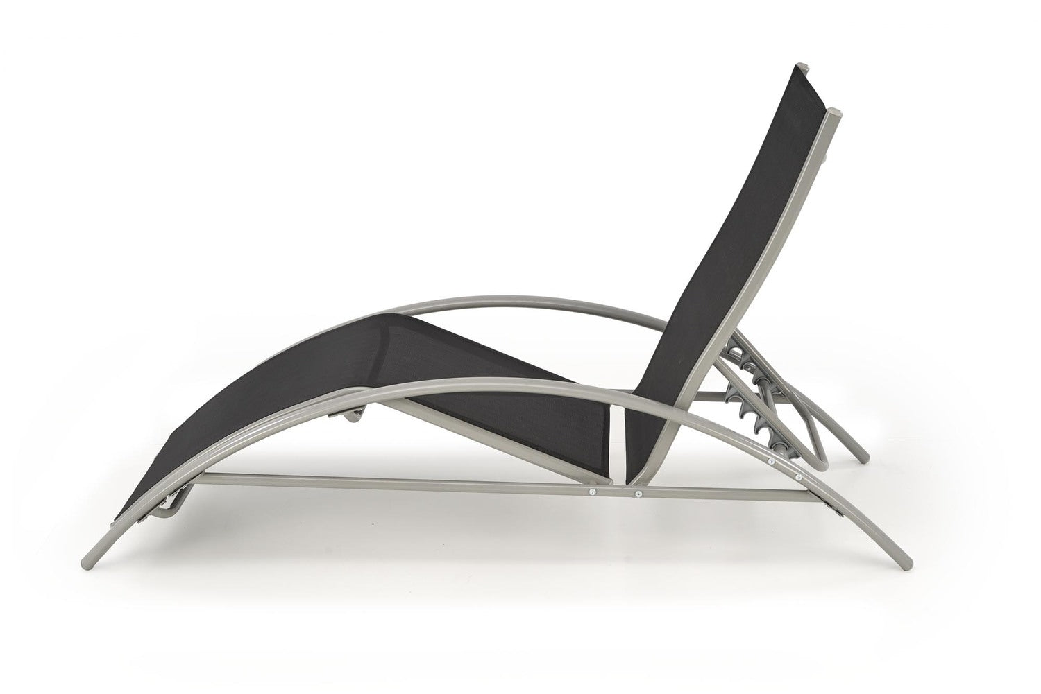 2 guļamkrēslu komplekts ar galdu 60/60/66-92 cm - guļamkrēsls, 30/30/30 cm - galds - N1 Home