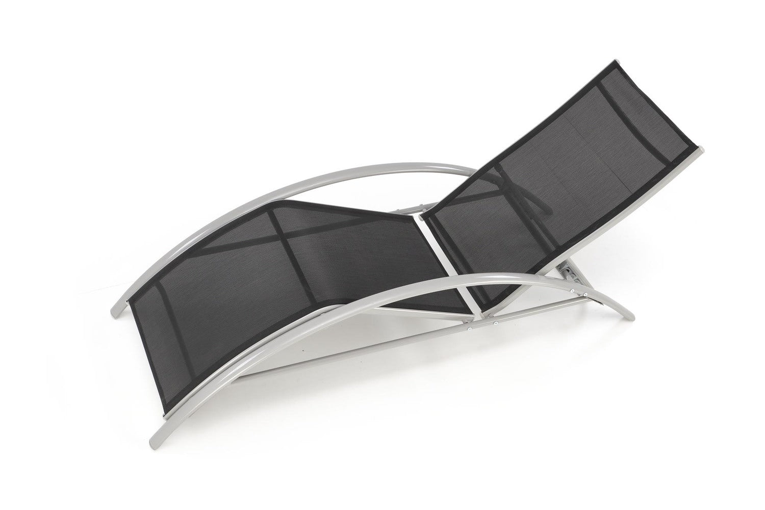 2 guļamkrēslu komplekts ar galdu 60/60/66-92 cm - guļamkrēsls, 30/30/30 cm - galds - N1 Home