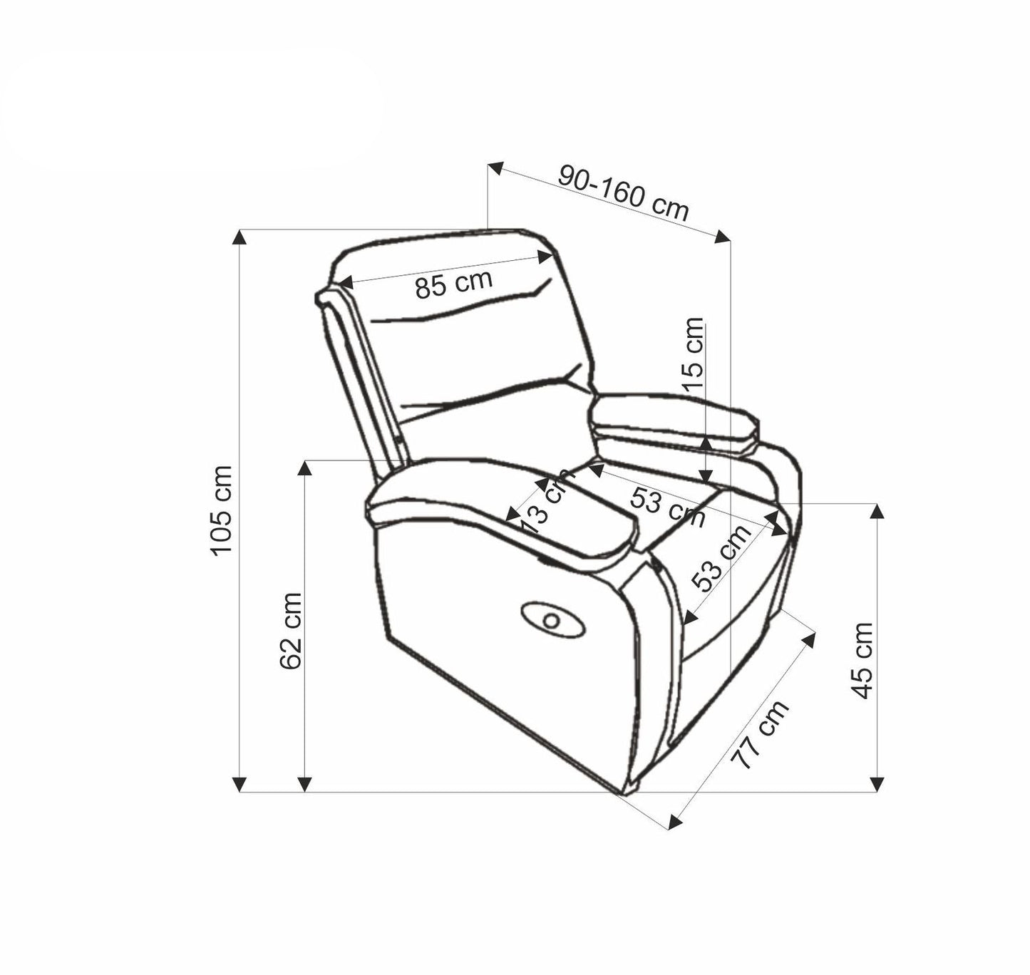 Krēsls Drago 88/90-160/105/45 cm zaļs