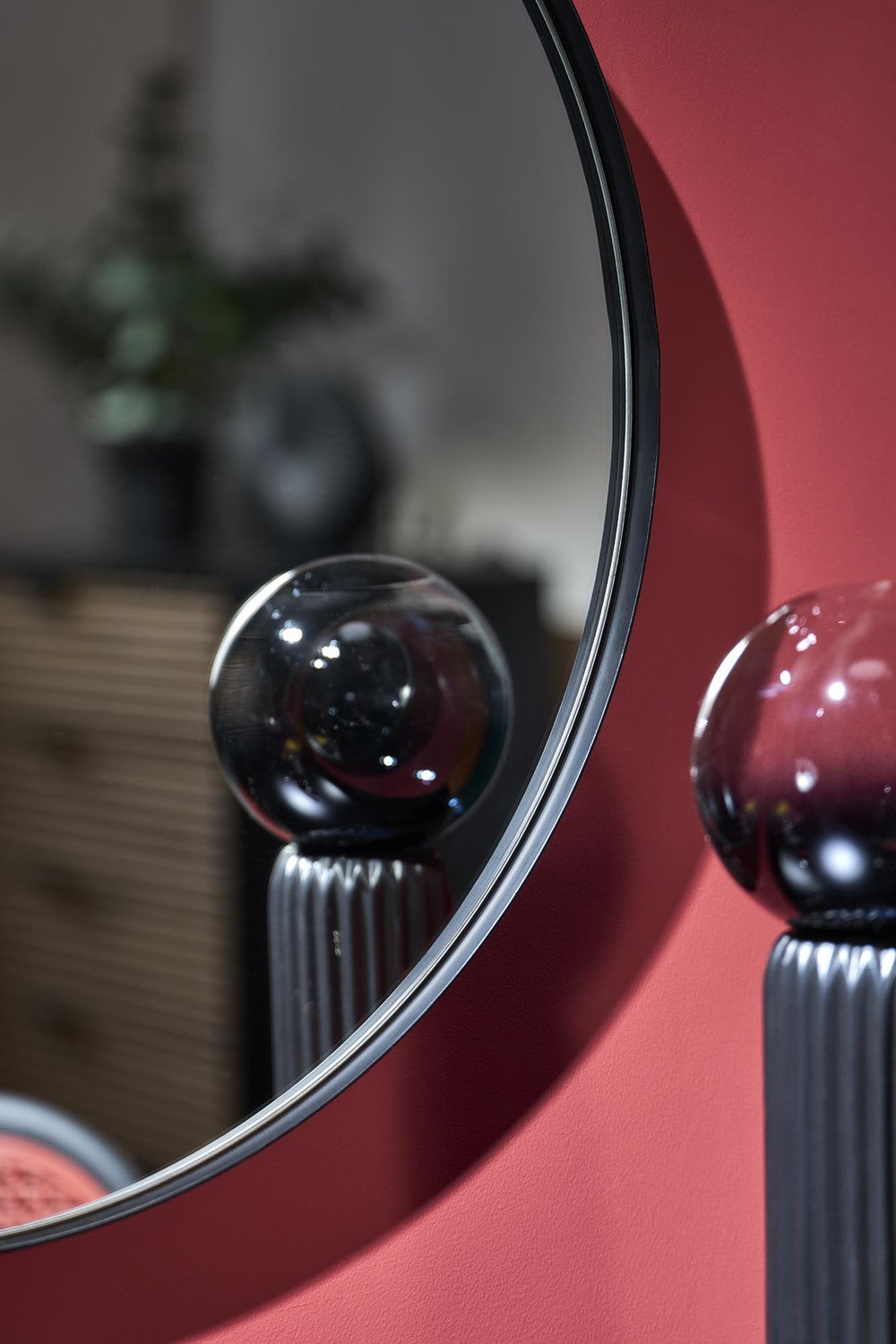 Spogulis Pati 70/70/2 cm melns - N1 Home