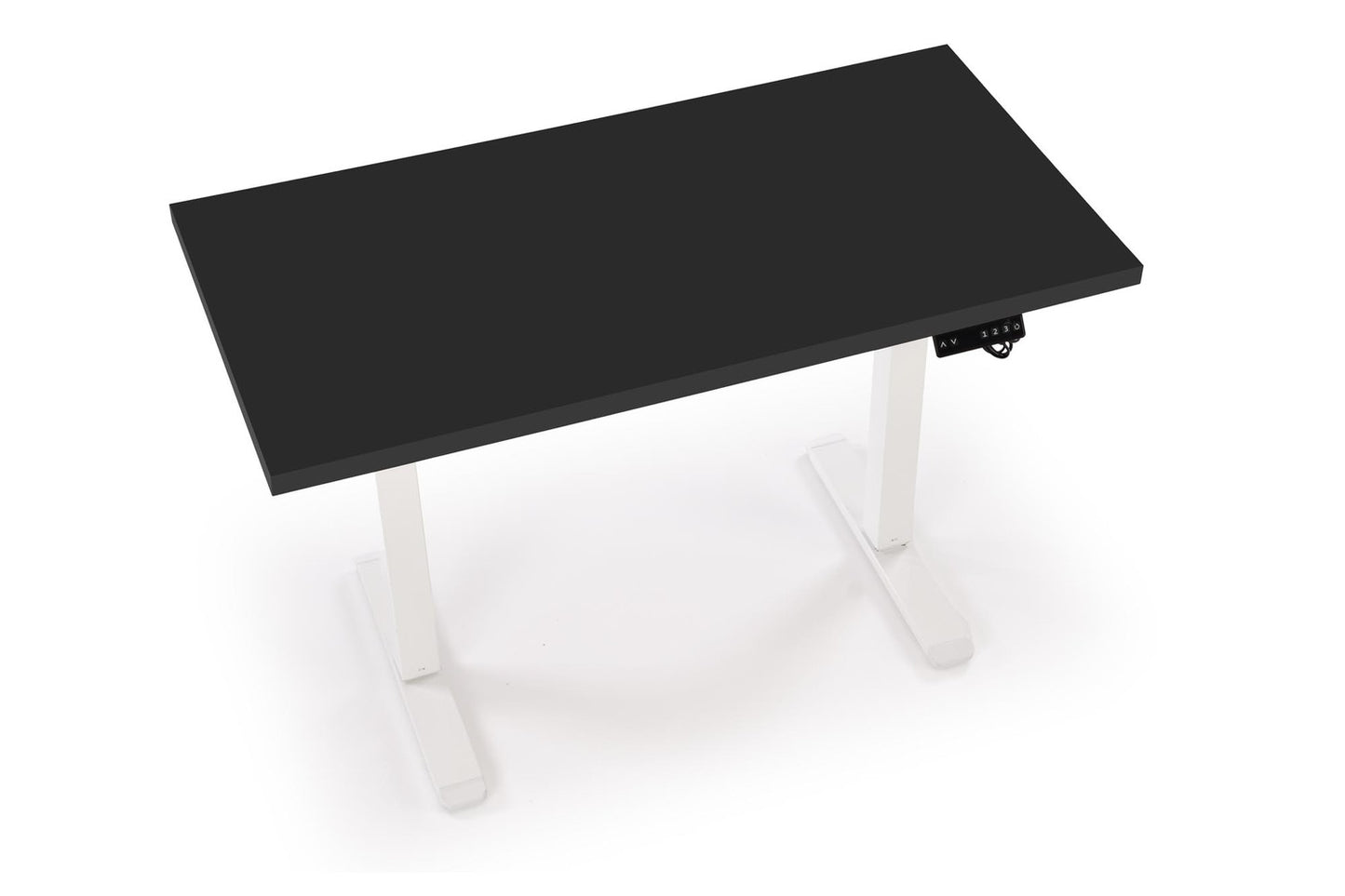 Biroja galds Juras 120/60/75-120 cm melns/balts - N1 Home