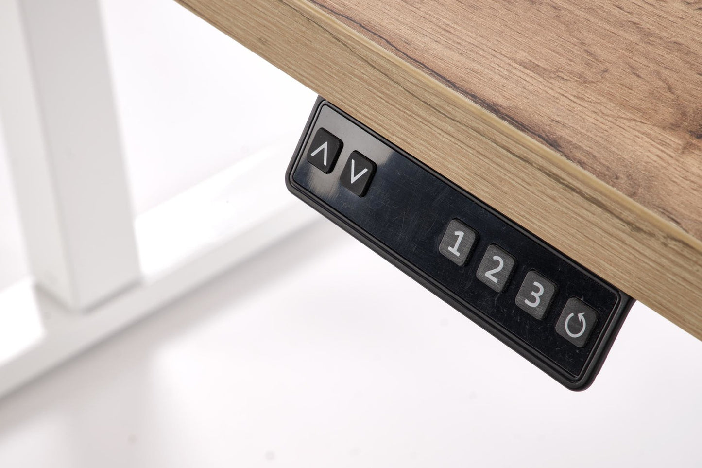 Biroja galds Juras 120/60/75-120 cm artizan ozols/balts - N1 Home