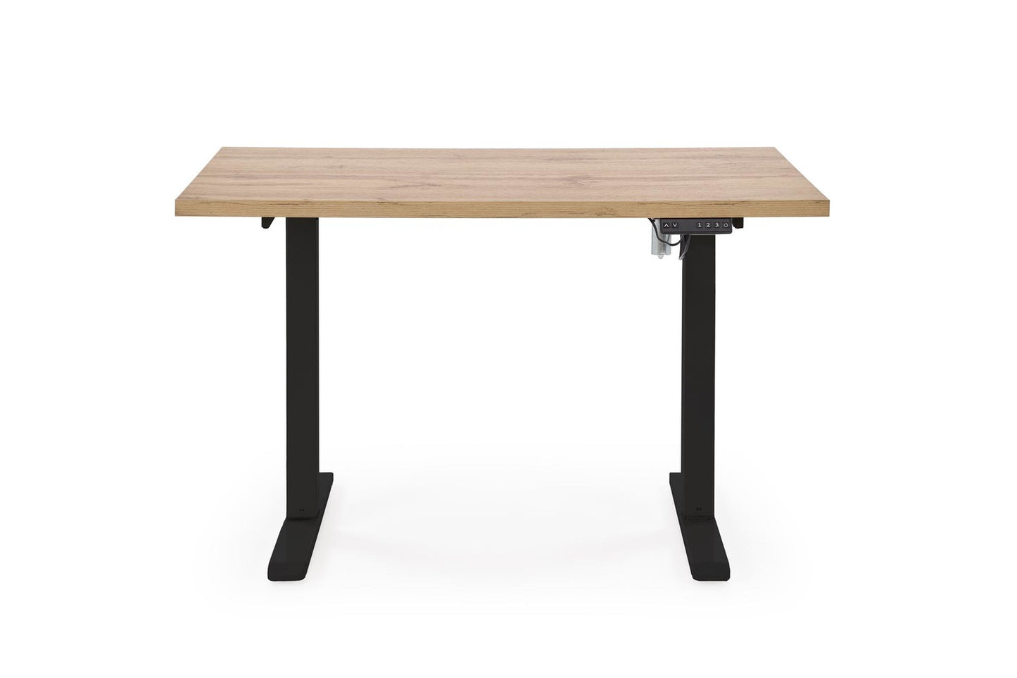 Biroja galds Juras 120/60/75-120 cm artizan ozols/melns - N1 Home