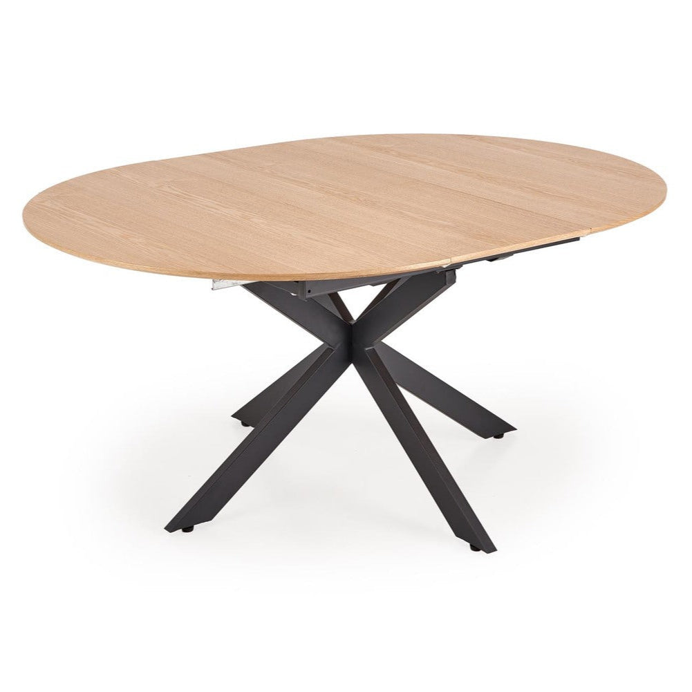 Galds Acos 120/120/75 cm dabīgs/ melns - N1 Home