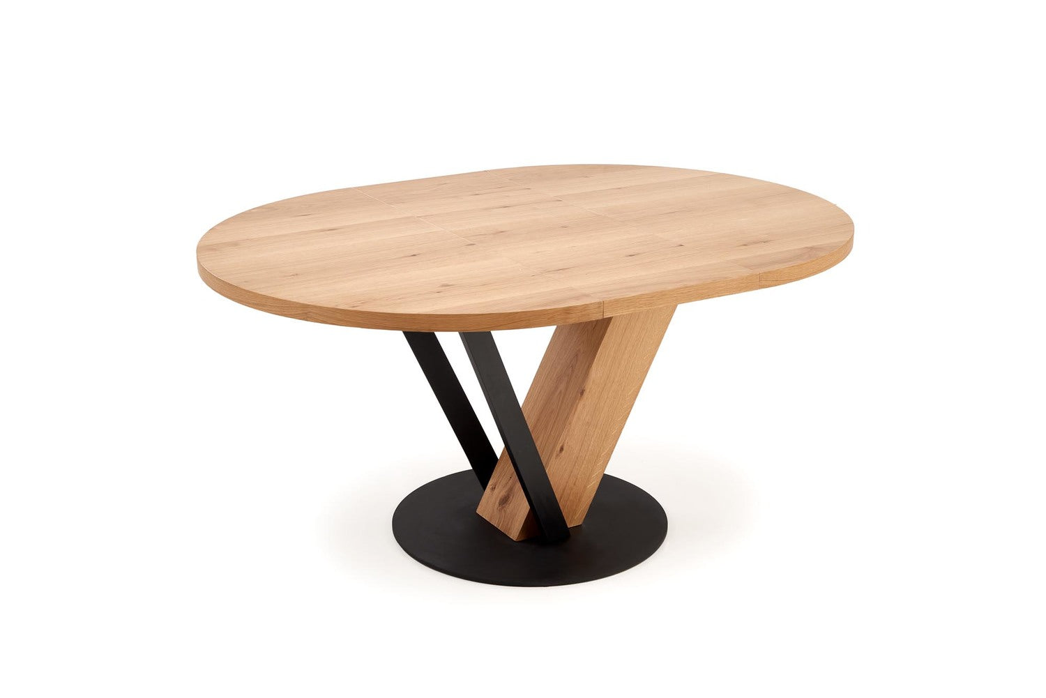 Galds Fani 120/120/78 cm dabīgs/melns - N1 Home