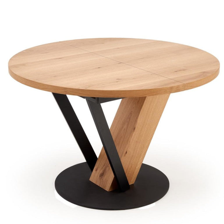 Galds Fani 120/120/78 cm dabīgs/melns - N1 Home