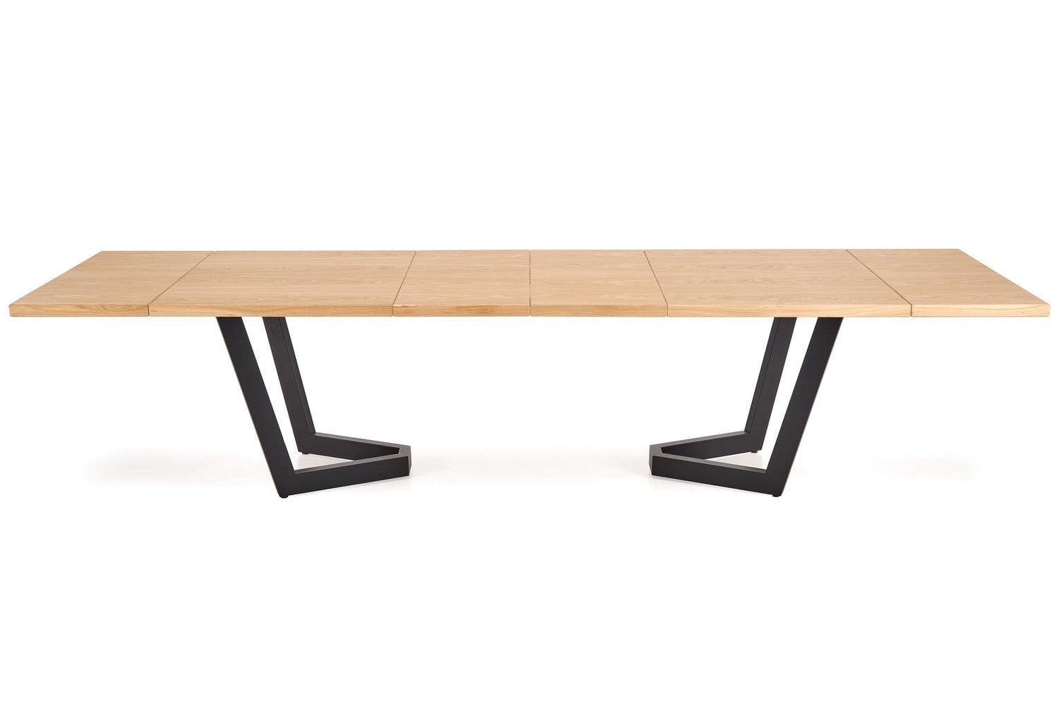 Galds Massi 2 160/90/77 cm ozols/melns - N1 Home