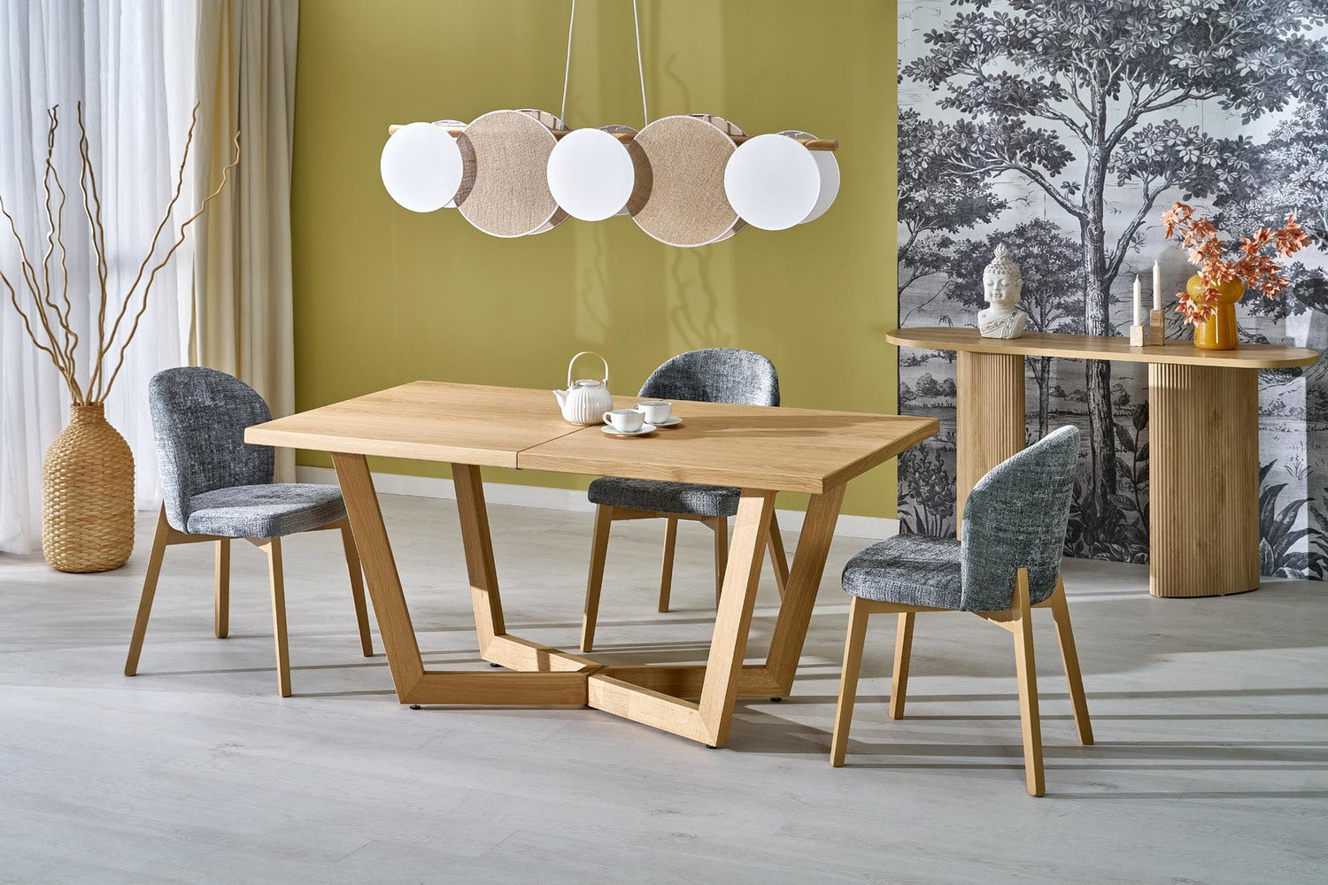 Galds Massi 3 160/90/77 cm ozols/ozols - N1 Home