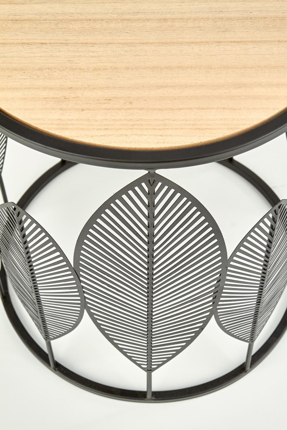 Kafijas galdiņš Folks 40/45 cm un 33/40 cm melns - N1 Home