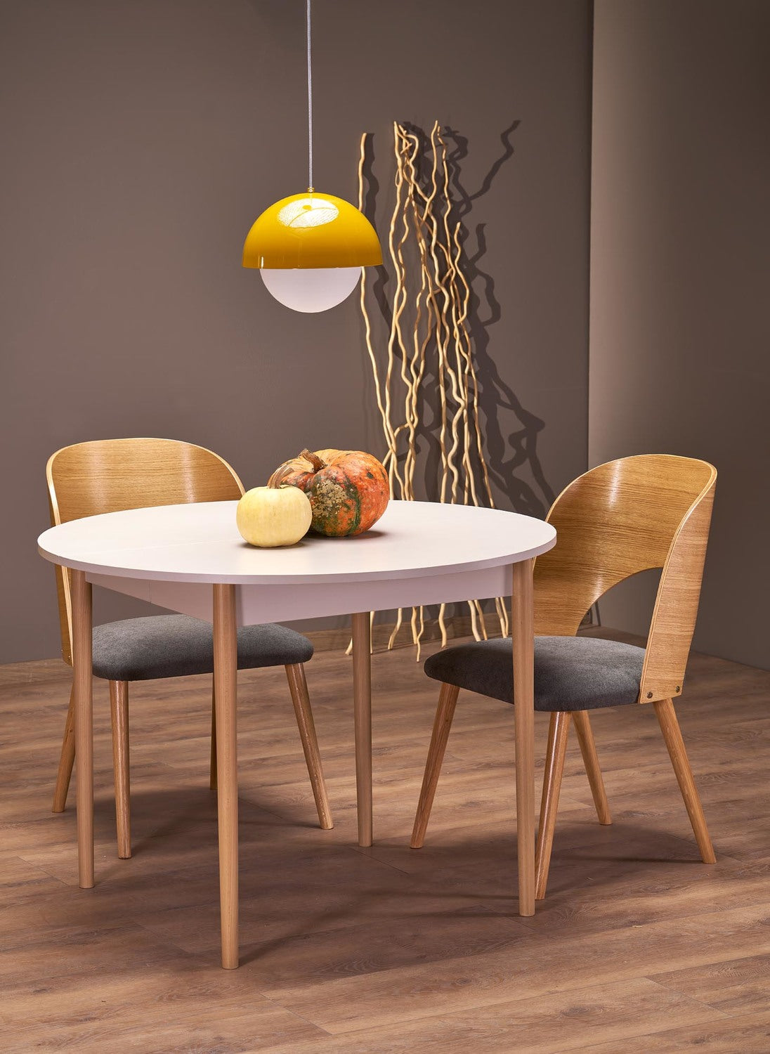 Galds Pivols 102/102/75 cm kašmirs/dabīgs - N1 Home