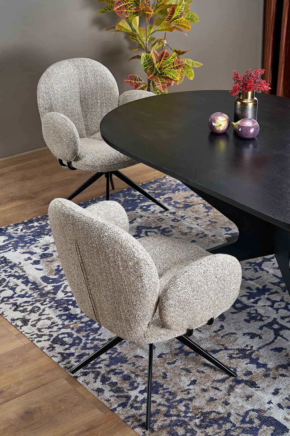 Galds Sandrs 180/100/76 cm melns - N1 Home