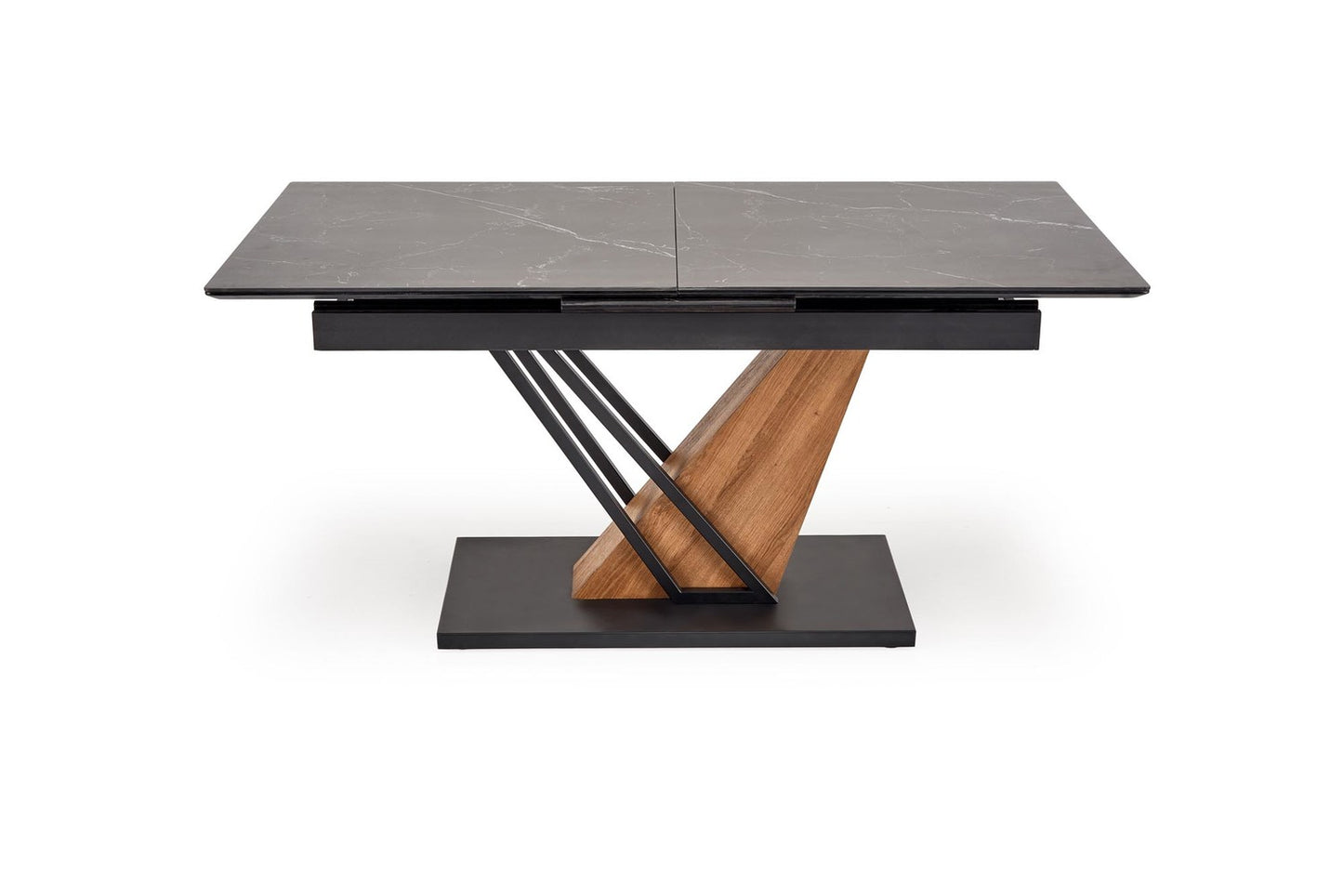 Galds Volans 140/90/67 cm melns marmors/ozols