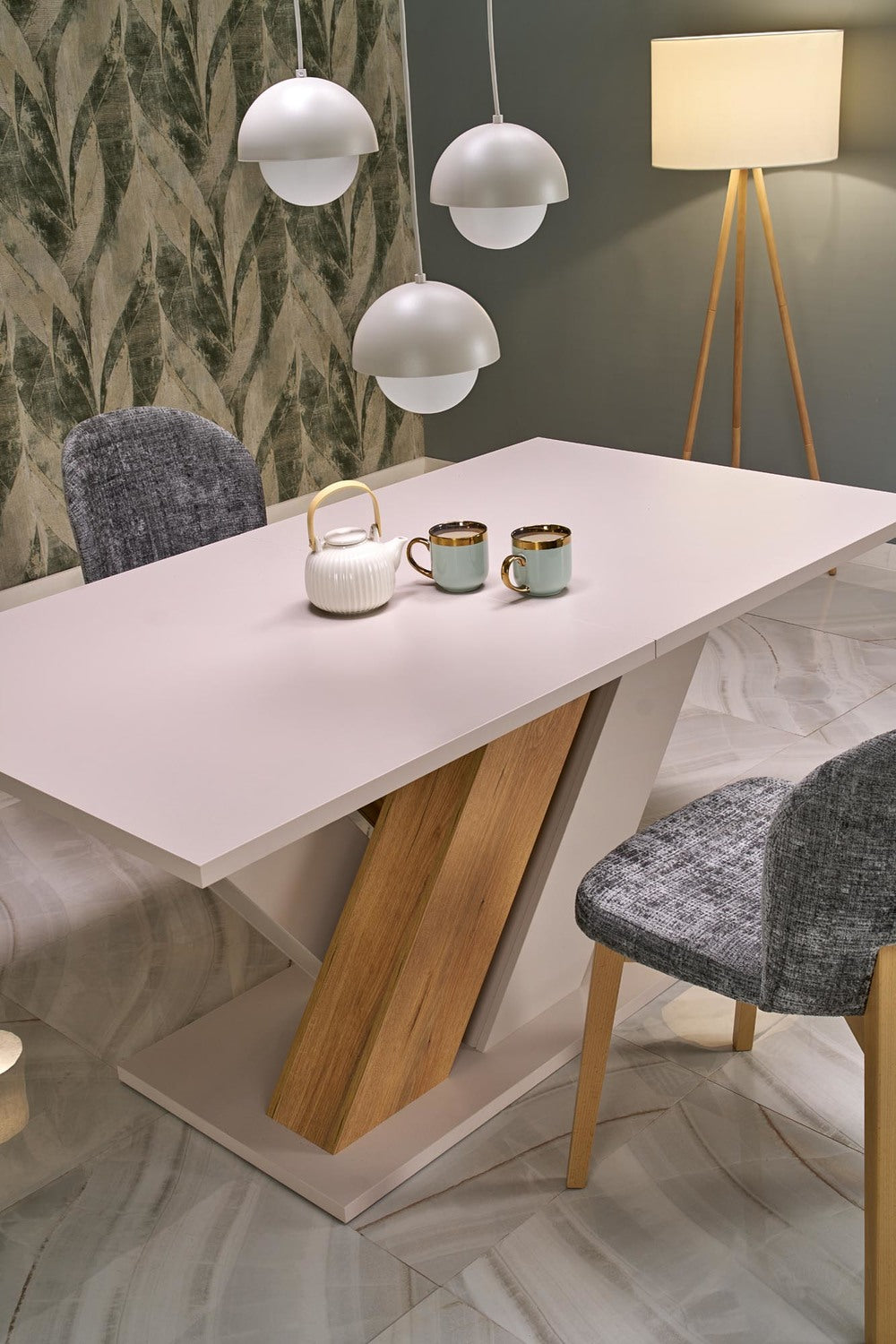 Krēsls Noria 86/48/56/50 cm ozols/pelēks - N1 Home