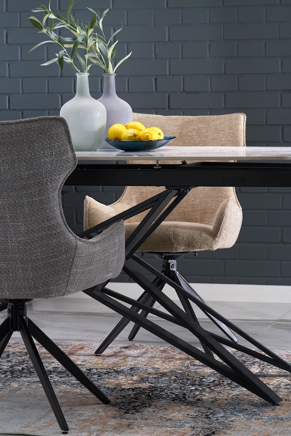 Krēsls Orkas 55/64/88/48 cm bēšs - N1 Home