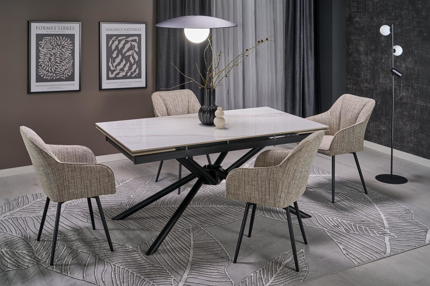 Krēsls Lotur 54/60/85/47 cm bēšs - N1 Home