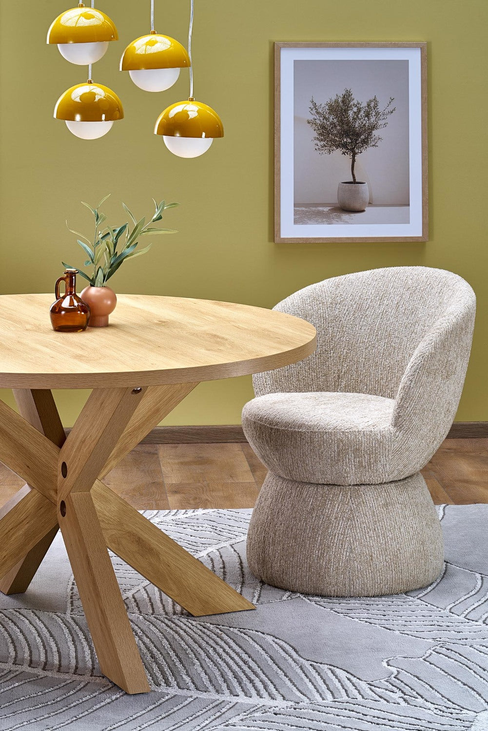 Krēsls Stoms 63/62/82/48 cm brūns - N1 Home