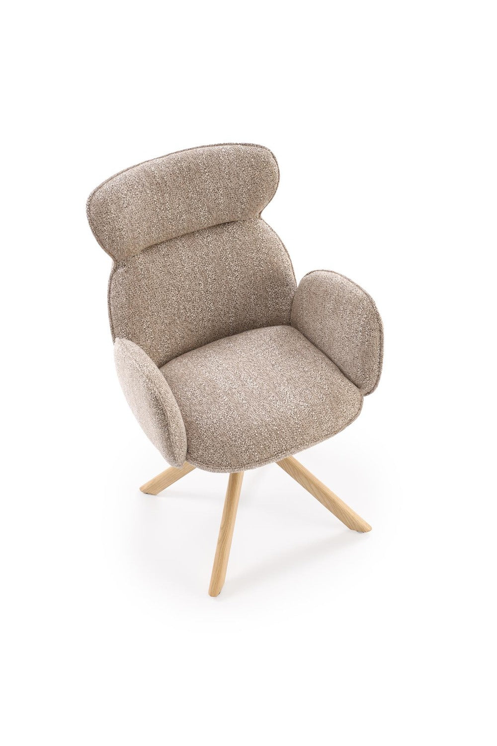 Krēsls Riest 63/64/93/50 cm tumši bēšs/ozols - N1 Home