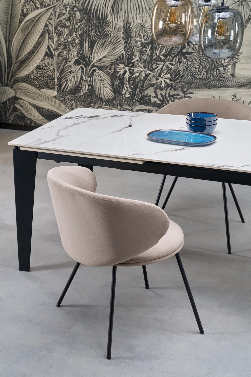 Krēsls Grozi 60/58/77/50 cm bēšs - N1 Home