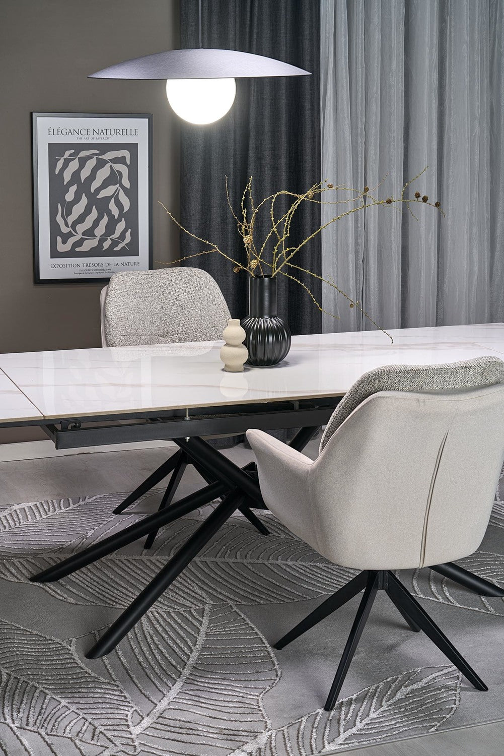 Krēsls Nuovo 65/73/94/50 cm pelēks - N1 Home