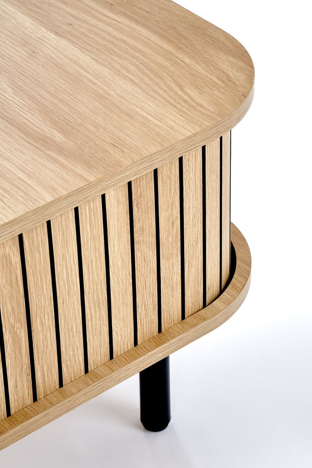 Kafijas galds Angis 90/50/40 cm dabīgs/melns - N1 Home