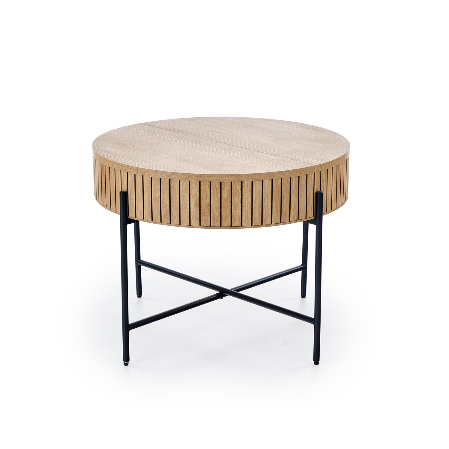 Kafijas galds Dans (2) 67/50 cm un 40/36 cm dabīgs/melns - N1 Home