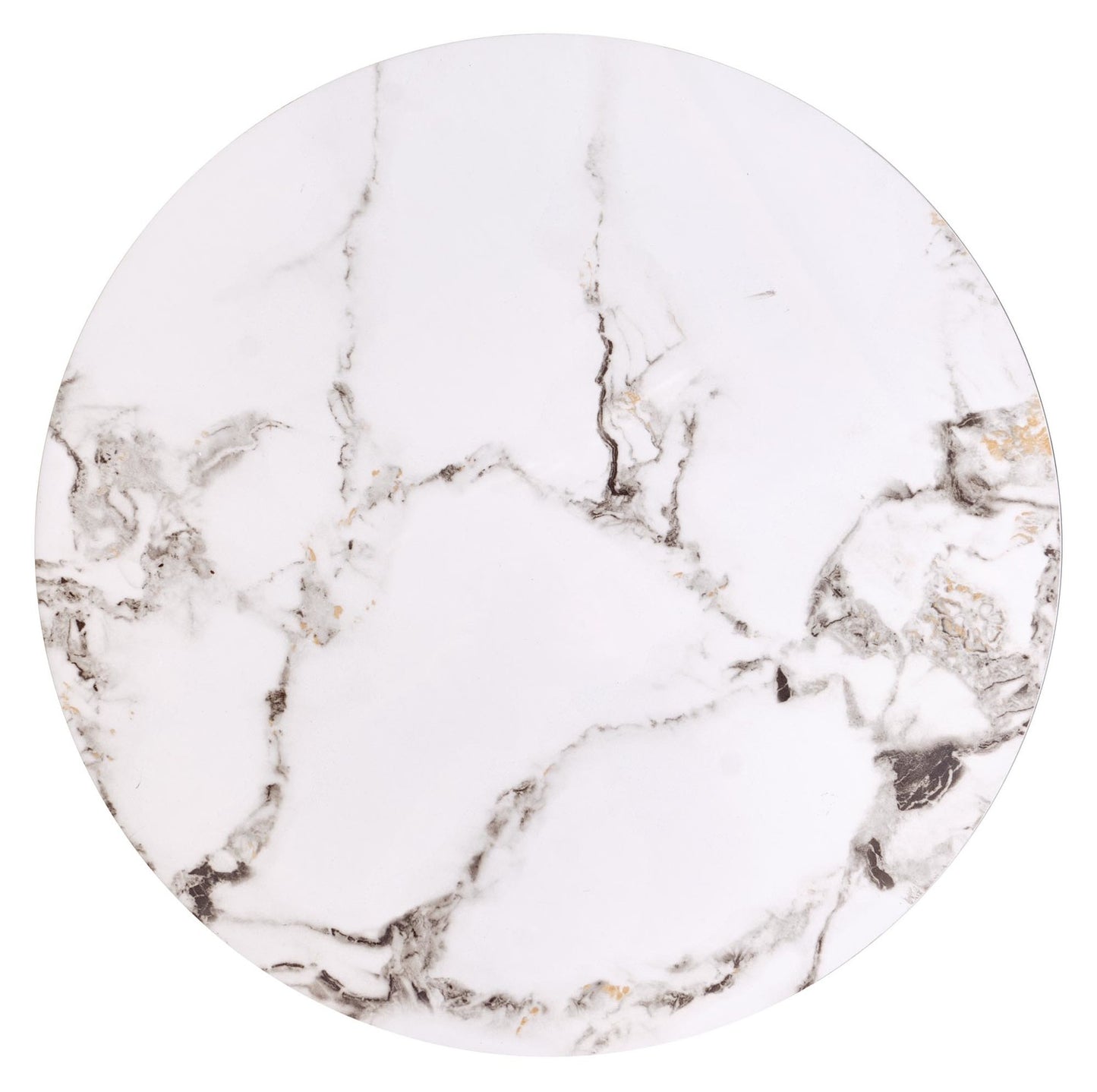 Kafijas galds (2) Fati 63/50 cm un 48/43 cm balts marmors/melns - N1 Home