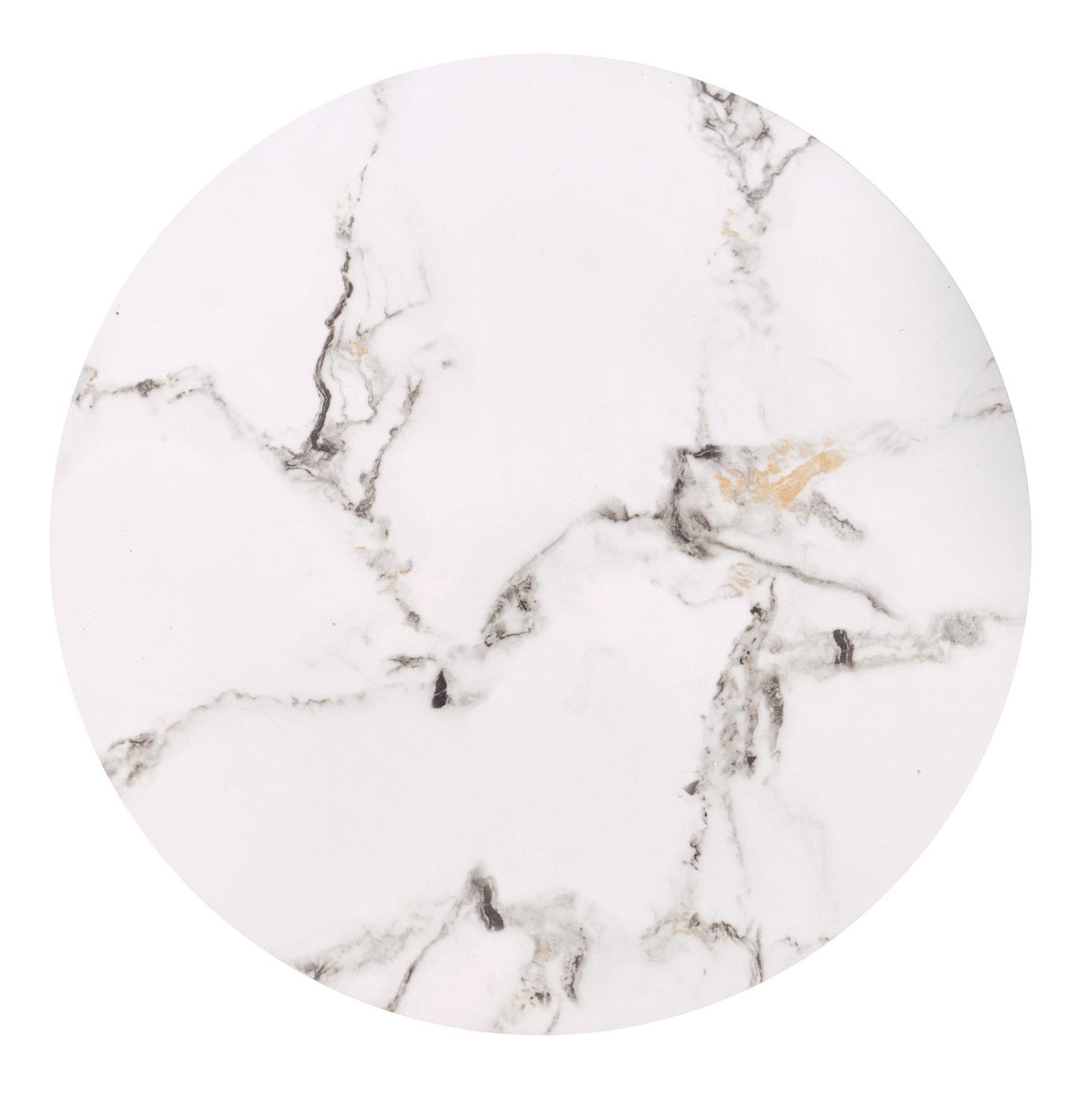 Kafijas galds (2) Fati 63/50 cm un 48/43 cm balts marmors/melns - N1 Home