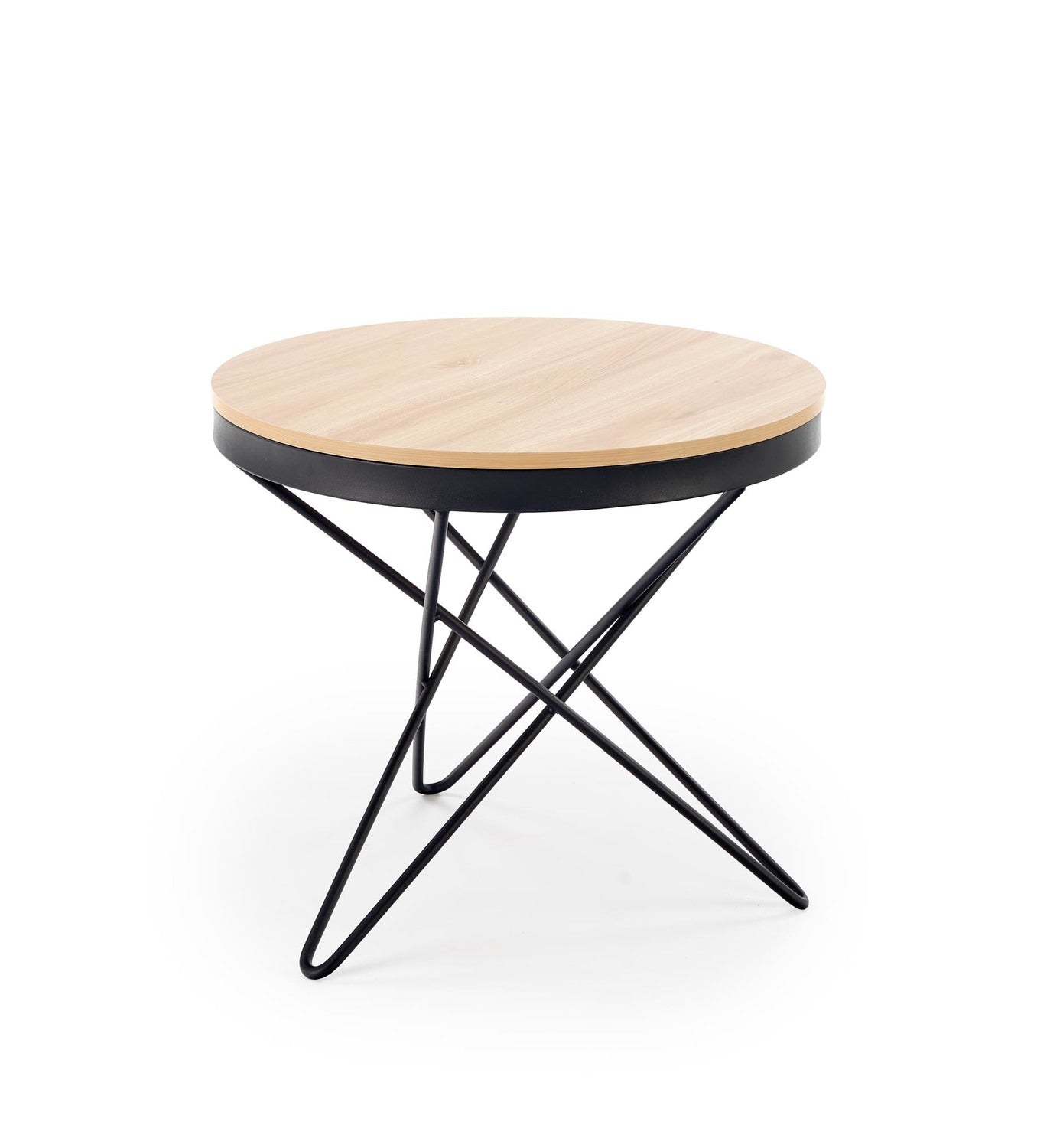 Kafijas galds Laili 60/55 cm dabīgs/melns - N1 Home