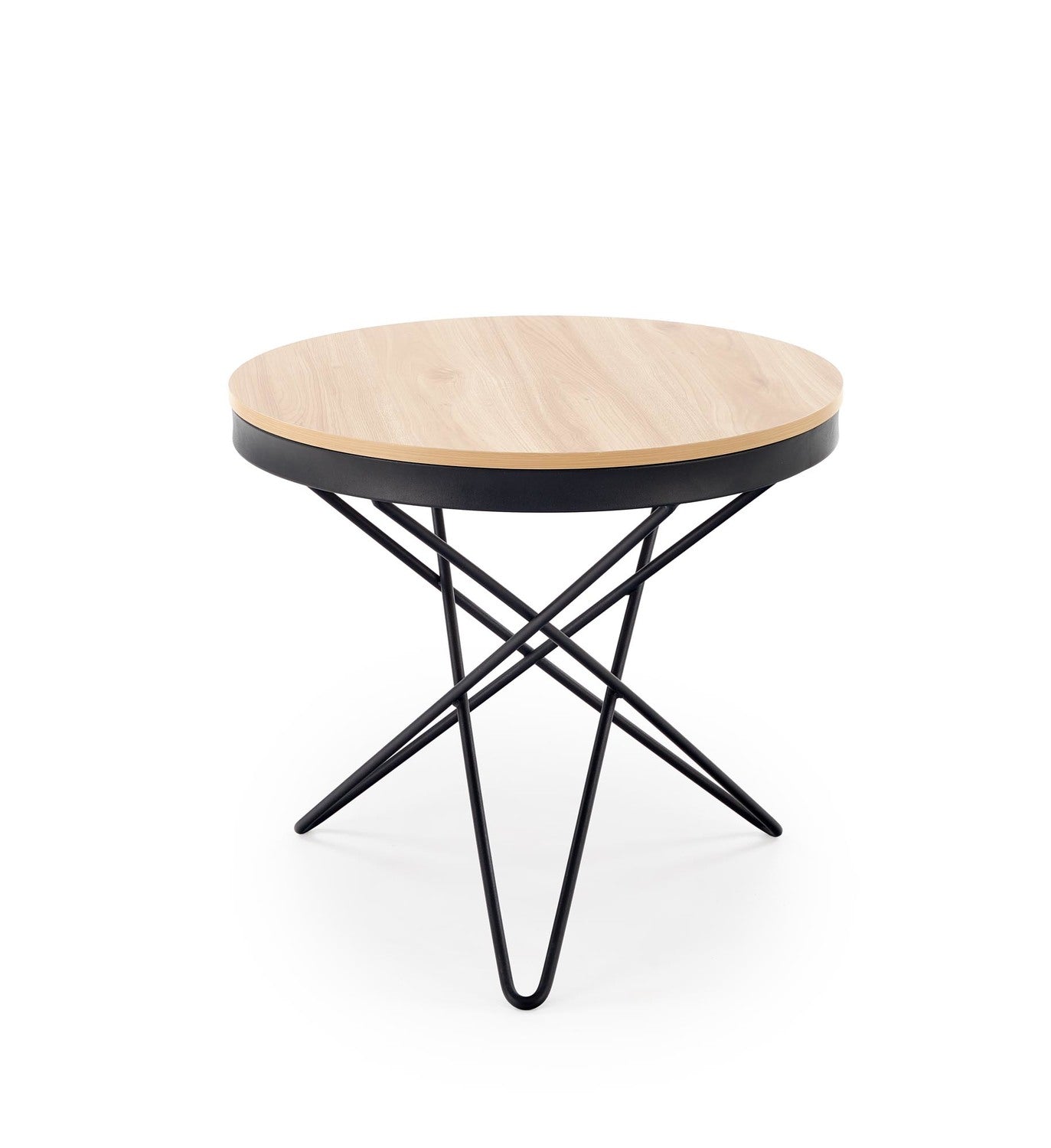 Kafijas galds Laili 60/55 cm dabīgs/melns - N1 Home