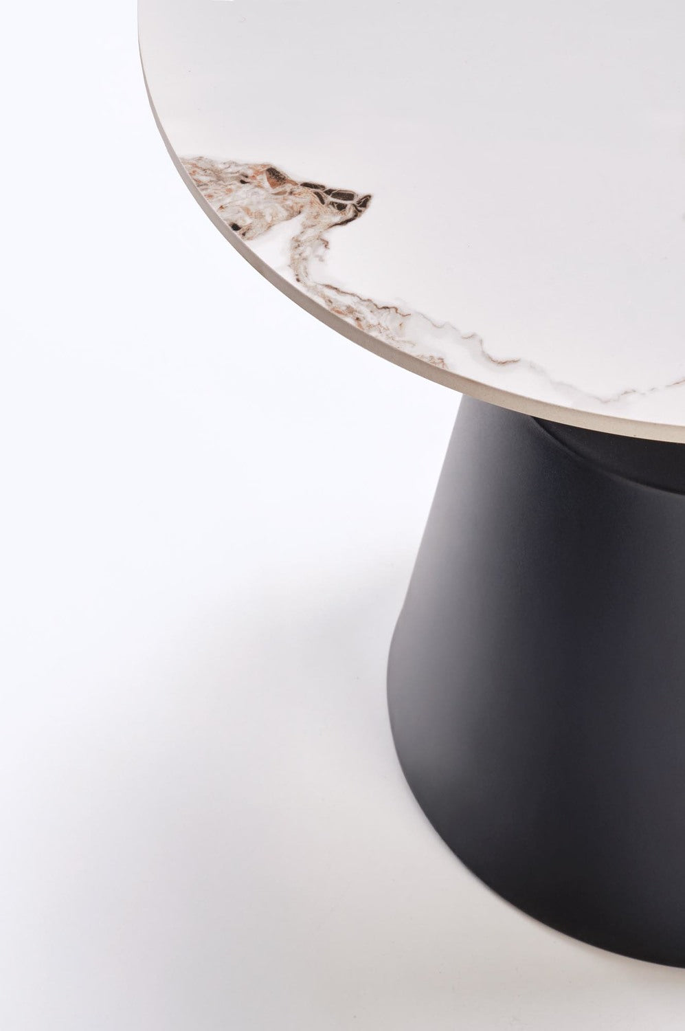 Kafijas galds(2) Magis 70/43 un 50/48 cm balts marmors/melns - N1 Home