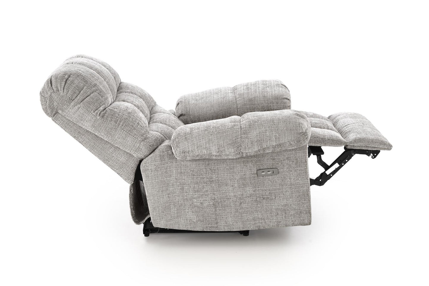 Krēsls Amols 105/168-100/86-100/55-50 cm pelēks