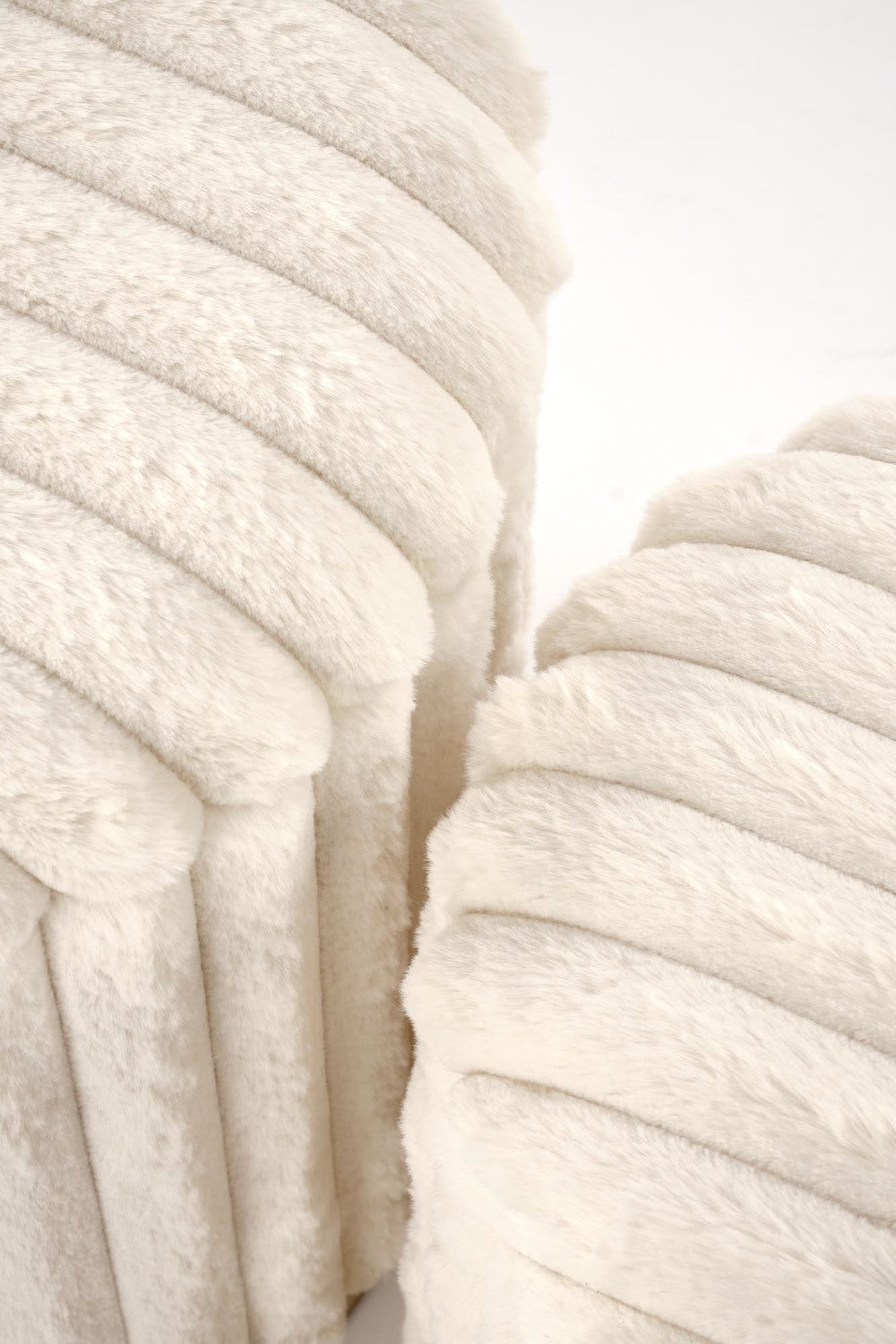 Pufs Fids (2) 36/44 un 31/38 cm krēms - N1 Home