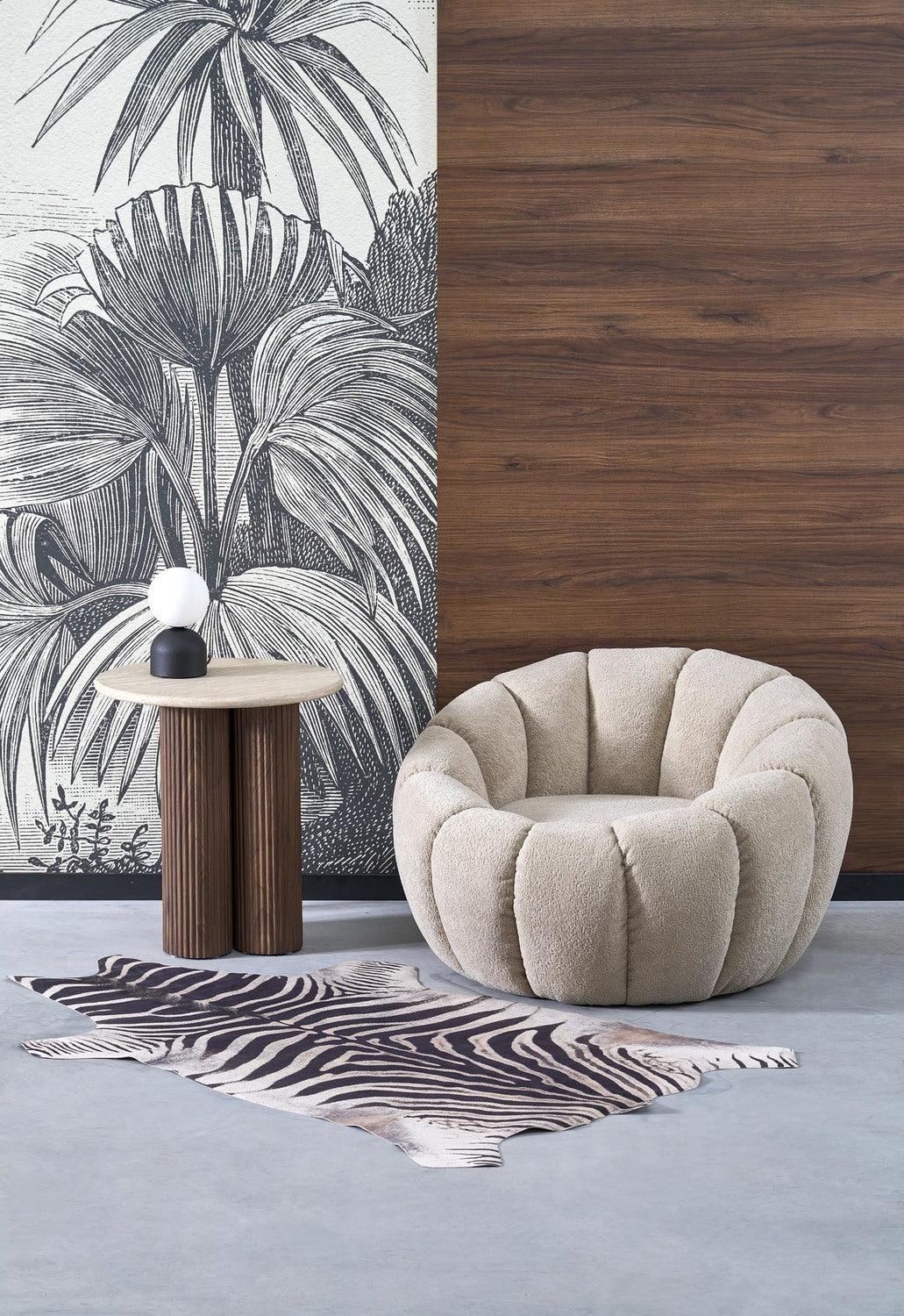 Atzveltnes krēsls Gasp 90/60/95 cm bēšs - N1 Home